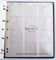 3db Éremtartó kazetta egyenként 24 férőhellyel (50x50mm) kivehető tálcával (összesen 72 férőhely), h...