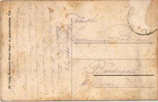 1915 Titel, Világítótorony a Tisza-Duna saroknál (torkolatánál). Szuboticski Szimó kiadása / lightho...