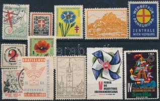 12 db klf külföldi levélzáró bélyeg