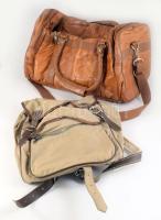 Phoenix bőr utazótáska, sporttáska. jelzett hibátlan 45 cm + egy régi hátizsák