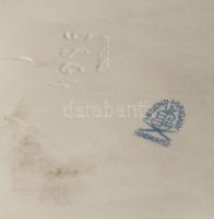 Herendi Cyrano de Bergerac figura, kézzel festett, jelzett, kardja vége hiányzik, m:33 cm