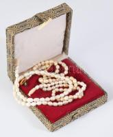 2 darab tenyésztett gyöngy nyaklánc