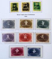 Rendezésre szoruló tétel / gyűjtemény kb 1914-től az 1960-as évekig főleg albumlapokon, jobb sorokka...