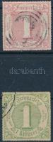 1866 Forgalmi bélyegek Mi 48 + 51 (Mi EUR min. 95.-) (Mi 51 papírelvékonyodás / thin paper)