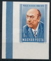 1974 Pablo Neruda ívsarki vágott bélyeg