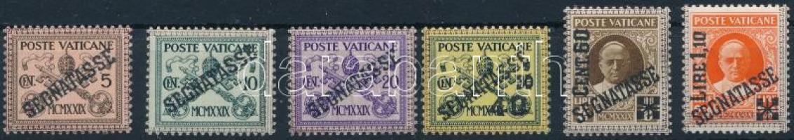 Vatikán 1931 Portó bélyegek "SEGNATASSE" Mi 1-6