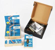 Doboznyi vegyes Piko makett vasút jelzőtáblák, többségében eredeti dobozukban.