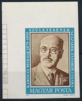 1975 Károlyi Mihály ívsarki vágott bélyeg