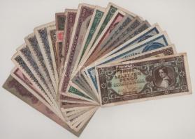 Vegyes 20db-os Pengő bankjegy tétel T:F,VG