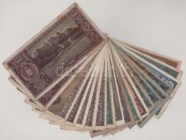 Vegyes 20db-os Pengő bankjegy tétel T:F,VG