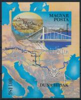 1985 Duna-hidak vágott blokk