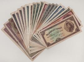 Vegyes 21db-os Pengő bankjegy tétel T:F,VG