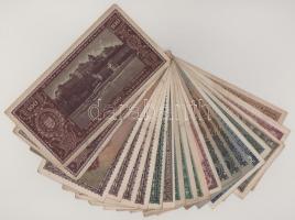 Vegyes 21db-os Pengő bankjegy tétel T:F,VG