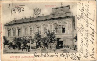 1903 Hatvan, Posta és takarékpénztár. Hoffmann M. L. kiadása (EK)