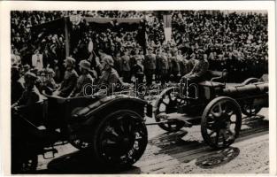 1940 Kolozsvár, Cluj; bevonulás, Horthy Miklós Magyarország kormányzója / entry of the Hungarian troops, Regent Horthy (vágott / cut)