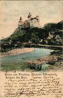 1902 Törcsvár, Törzburg, Bran-Poarta, Bran; kastély. N. Popovics kiadása / castle (EK)
