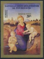 1983 Festmények XIX. - Raffaello vágott blokk