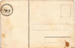 Fiume, Rijeka; kikötő, hátoldalon Fiumei Rizs Fénykeményítő védjegy. Bruchsteiner és fia / port, wit...