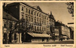 1942 Sopron, Pannónia szálló, üzletek (EK)