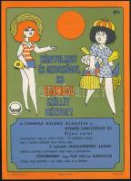 Balázs Piri Balázs (1937-2014): Kényelmes és gazdaságos, ha Csemege szállít házhoz! Reklámplakát, villamosplakát, papír, jelzett a plakáton. Offset-nyomda. Apró lapszéli szakadással. 23,5x17 cm