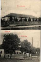 1914 Kisjenő, Kis-Jenő, Chisineu-Cris; M. kir. állami iskola, Kir. járásbíróság. Messzer Lipót kiadá...