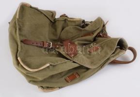 ca 1960 Román katonai málhazsák / Romanian military bag 40x45 cm