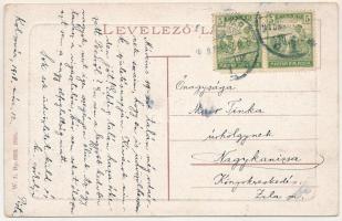 1918 Kolozsvár, Cluj; Wesselényi Miklós utca, Pannonia szálloda, Hirsch Adolf üzlete, Novák kávé rek...