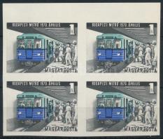 1970 Metró (II.) vágott bélyeg 4-es tömbben (12.000)