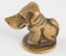Kutya figurás réz pecsétnyomó 3 cm