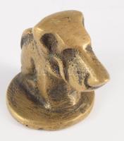 Kutya figurás réz pecsétnyomó 3 cm