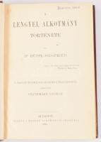 Hüppe, Siegfried: A lengyel alkotmány története. Ford.: Szathmáry György. Bp., 1894., Magyar Tudományos Akadémia, [4]+ 542+[2] p. Egyetlen magyar kiadás. Kiadói aranyozott gerincű, vaknyomásos kiadói egészvászon kötésben, Müller Gy.-kötés, márványmintás lapélekkel, kissé kopott, kissé foltos borítóval, a gerincen kis sérüléssel.