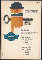 Ágas Ervin (1930-): IBUSZ, 1967. Villamosplakát, papír, jelzett a plakáton, Zrínyi (T) Nyomda, 24x16,5 cm.