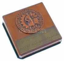 1972. "Műszaki Főiskola Dunaújváros 1962-1972" bronz emlékérem (60mm) és névre szóló lemez...