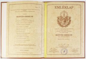 1991 Budafok, emléklap a II. világháborús honvéd ereklye felszentelésének emlékére, számozott (22. sz.) példány, eredeti mappában + 2 db boríték