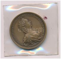 1960-1970 k. "Selmecbányai Bányászati Akadémia - kémlészettan" Matthäus Donner emlékérméjének utánverete, bronz jutalomérem. "PROBATORIAE ET SEPAR ARTIS STUDIUM PRAEMIAT / MAR THERESIA PIA AUG FEL REI METALLURG RESTAURATRIX" (45mm) T:XF