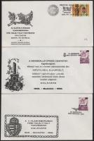 1995 Budafok, a II. világháború 50. évfordulójára kiadott 3 db alkalmi boríték (az I. és a II. világháborúban hősi halált halt honvédek emlékére, illetve az orosz csapatok által elhurcolt, fogolytáborokban elhunyt budafoki polgárok emlékére)