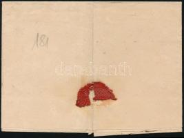 1837 Portós levél 4kr portóval 6-ra javítva / Unpaid cover, 4kr improved to 6kr, "HAHOT" (...