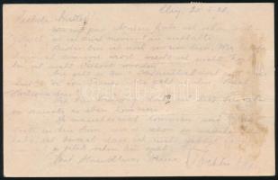 1921 Levelezőlap Romániából 126f portóval / Postcard from Romania with 126f postage due fee