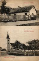1911 Pákozd, Rigó Jancsi szülőháza, Római katolikus templom (EB)