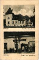 1927 Sárosd, Gróf Esterházy kastély, Hangya szövetkezet üzlete és saját kiadása (gyűrődés / crease)