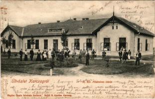 1904 Karcag, M. kir. földmíves (földműves) iskola. Ragács Gyula felvétele, Sződi S. kiadása (r)