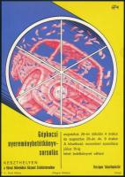 cca 1970 Gépkocsi nyereménybetétkönyv-sorsolás Keszthelyen. Villamosplakát, ofszet, papír, jelzés nélkül, Offset Nyomda, apró lapszéli elszíneződéssel, 23,5x16,5 cm.
