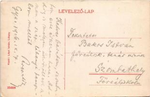 1916 Lébény, Római katolikus templom, Lászl István üzlete és saját kiadása (EK)