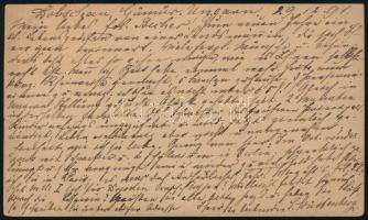 1891 2kr díjjegyes levelezőlap 3kr díjkiegészítéssel Párizsba / PS-card with additional franking to ...