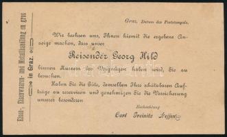 1884 2kr díjjegyes levelezőlap kézi "Brod" érvénytelenítéssel + "ESZÉK / NAGYKANIZSA&...
