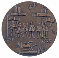 Búza Barna (1910-2010) 1975. "Szolnok 900 éves" kétoldalas bronz emlékérem (97mm) T:AU