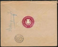 1946 (27. díjszabás) Ajánlott levél Budapestről Kőszegre 600.000 AP kézi bérmentesítéssel / Register...