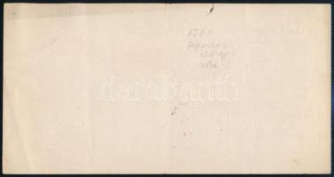 1919 Ajánlott Budapest helyi utalvány 15f bérmentesítéssel / Registered local coupon