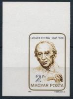 1985 Lukács György ívsarki vágott bélyeg