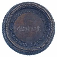 1970 k. "Fal és Tér Textil Biennálé / Savaria Múzeum Szombathely" kétoldalas bronz emlékér...